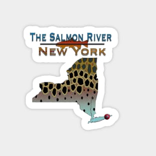 The Salmon River New York Sticker